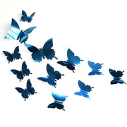 Autocollant mural miroir papillon 3D